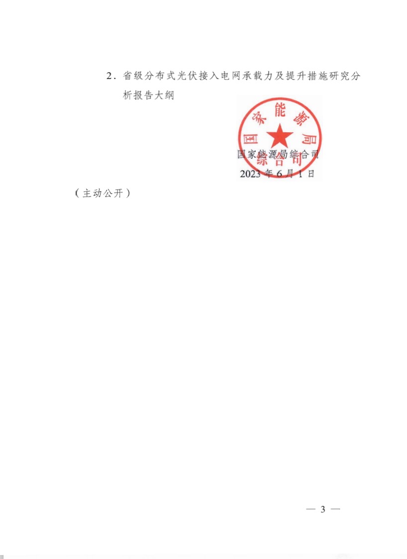 關(guān)于《國家能源局綜合司關(guān)于印發(fā)開展分布式光伏接入電網(wǎng)承載力及提升措施評估試點工作的通知》.jpg