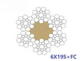 6X19S+FC、6X19S+IWR、6X19W+FC、6X19W+IWR鋼絲繩